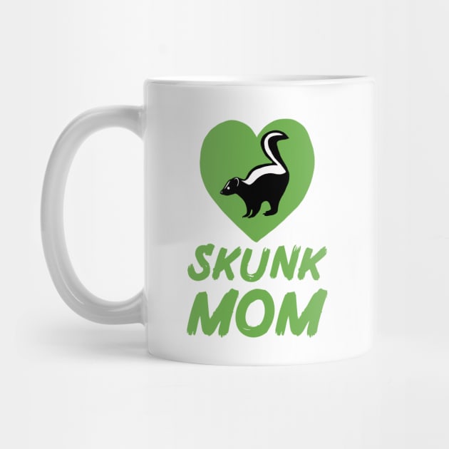 Skunk Mom for Skunk Lovers, Green by Mochi Merch